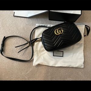 SOLD - Gucci GG Marmont Small Matelassé Shoulder Bag